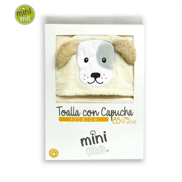 Toalla Capucha Premium 100% Alg. Perrito - Mini Me